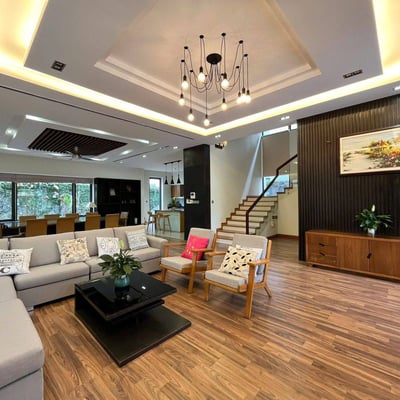 Miete einer neuen Villa mit 4 Schlafzimmern im Stadtteil Nam Viet A, Da Nang, Vietnam